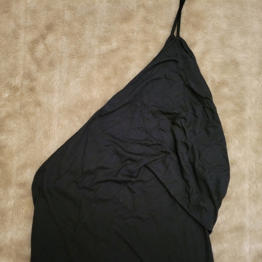 NEW tags Rick Owens asymmetrical ruched side slip dress - Picture 3 of 9